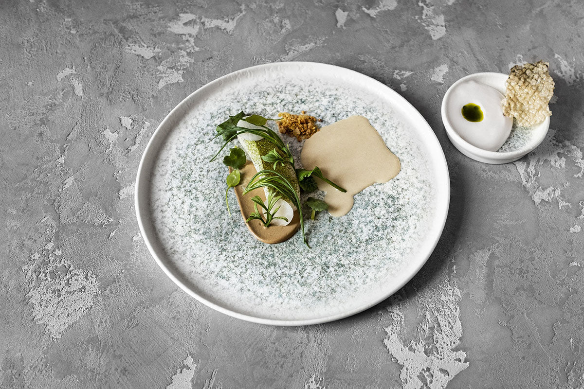 ASSIETTE PLATE LUNAR OCEAN 22CM EN PORCELAINE – Assiette – HygiRéa