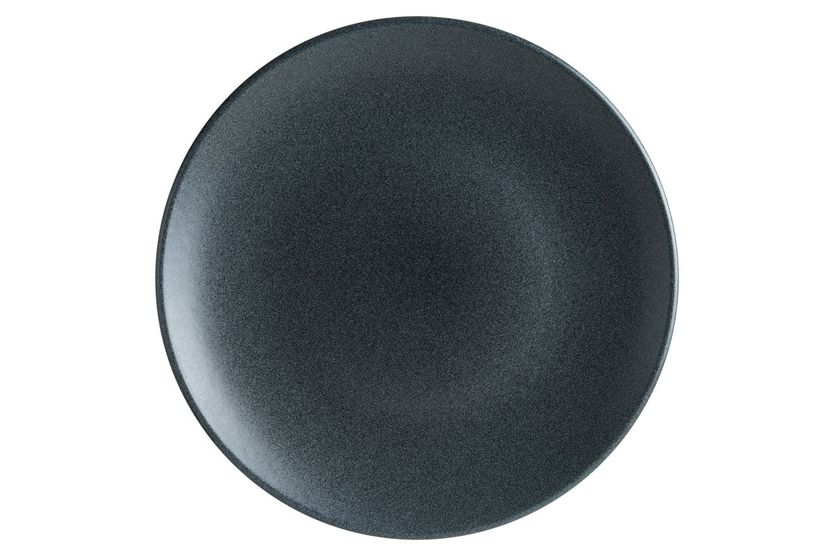 ASSIETTE PLATE GRAPHITE 25CM EN PORCELAINE – Assiette – HygiRéa
