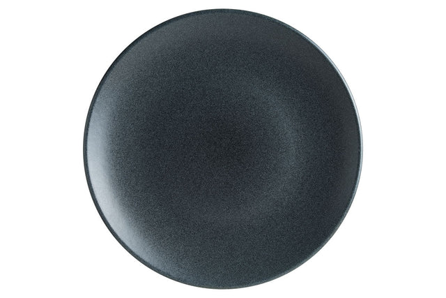 ASSIETTE PLATE GRAPHITE 25CM EN PORCELAINE – Assiette – HygiRéa