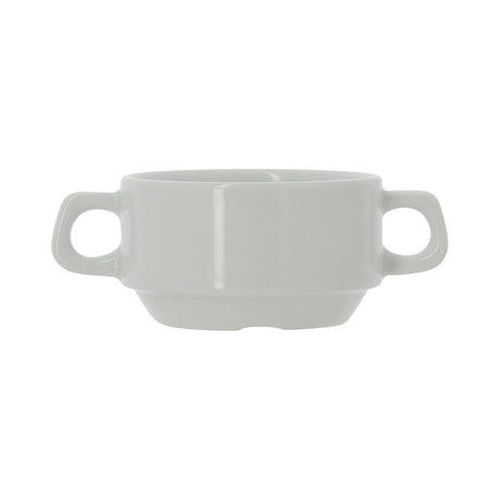 BOL HEL 32CL EN PORCELAINE BLANCHE AVEC ANSE – Petit déjeuner – HygiRéa