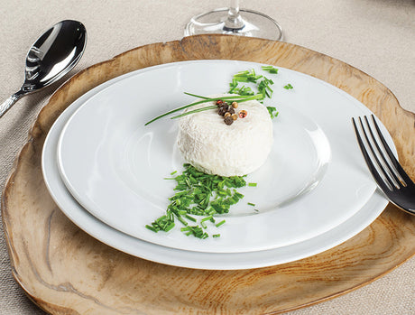 ASSIETTE PLATE ROMA 19CM PORCELAINE BLANCHE – Assiette – HygiRéa