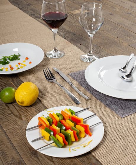 ASSIETTE PLATE WERSAL 30,5CM PORCELAINE BLANCHE – Assiette – HygiRéa