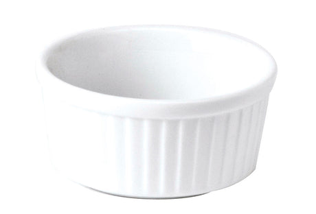 RAMEQUIN NUMERO 1 10CM BLANC PORCELAINE – Cuisson au four – HygiRéa