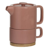 Théière solitaire Nature céramique terracotta