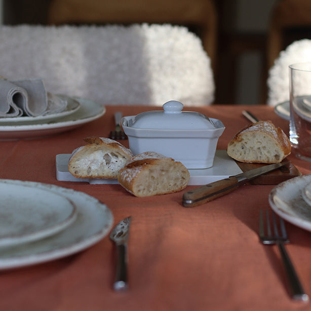 TERRINE A COUVERCLE 200 GRAMMES GRES BLANC 11X8X4.6CM – Conservation – HygiRéa