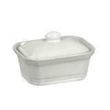 TERRINE A COUVERCLE 200 GRAMMES GRES BLANC 11X8X4.6CM – Conservation – HygiRéa