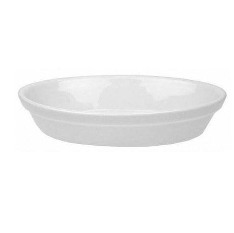 PLAT À GRATIN 19X12CM OVALE EN GRES BLANC – Cuisson au four – HygiRéa