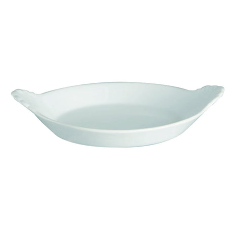 PLAT À OEUF 15.5X13CM BLANC 12,7X15,5CM – Cuisson au four – HygiRéa