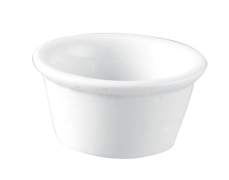 RAMEQUIN LISSE CONIQUE 7CM EN GRÈS BLANC – Complément table – HygiRéa