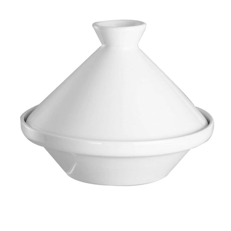 TAJINE 20CM AVEC COUVERCLE EN GRÈS BLANC – Cuisson au four – HygiRéa