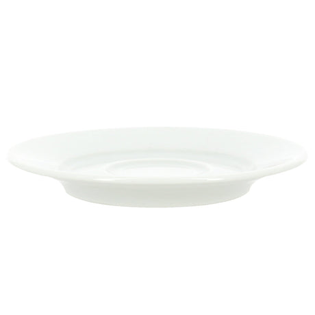 SOUCOUPE EMPILABLE 14CM EN GRÈS BLANC – Petit déjeuner – HygiRéa