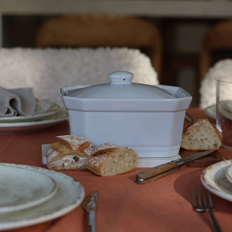 TERRINE AVEC COUVERCLE 1KG EN GRÈS BLANC – Conservation – HygiRéa
