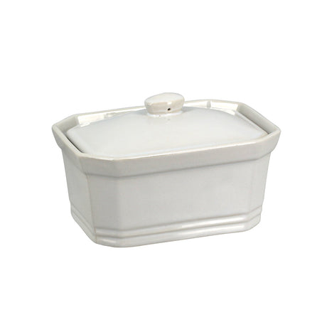 TERRINE AVEC COUVERCLE 1KG EN GRÈS BLANC – Conservation – HygiRéa