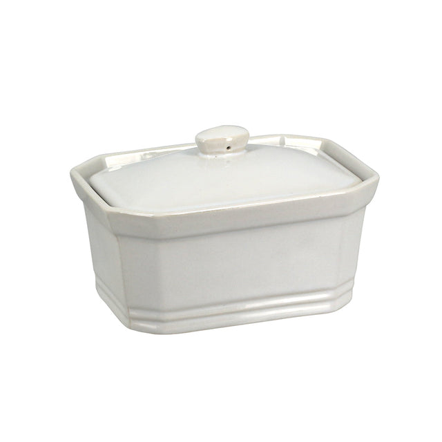 TERRINE AVEC COUVERCLE 1KG EN GRÈS BLANC – Conservation – HygiRéa