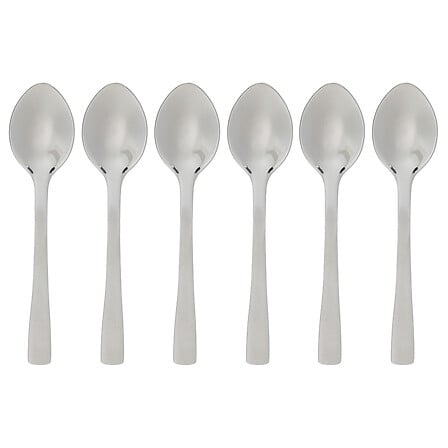 Lot de 6 cuillères à moka Nevis inox