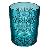 Lot de 4 gobelets bas Ayla 35 cl verre bleu