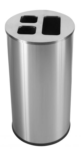 Collecteur 60L tri sélectif (3 compartiments) – Collecteur recyclage – HygiRéa