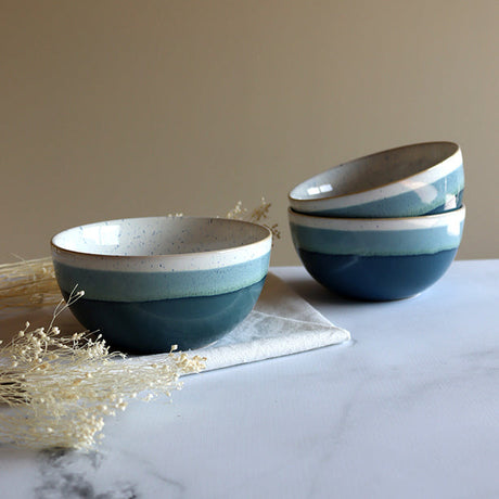 BOL RIGA BLEU 57CL EN GRÈS – Petit déjeuner – HygiRéa