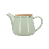 THÉIÈRE ANNA 500ML EN GRÈS CELADON AVEC COUVERCLE EN HEVEA – Café et thé – HygiRéa
