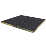 TAVOLA MARBRE NOIR - PLATEAU DE TABLE 70X70 – Plateau de table intérieur – HygiRéa