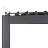 Pergola Evora électrique 4 x 3 m aluminium graphite