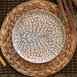 ASSIETTE PLATE AMBRE
26CM EN GRÈS MARRON ET
BEIGE