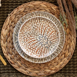 ASSIETTE DESSERT AMBRE
20CM EN GRÈS MARRON ET
BEIGE