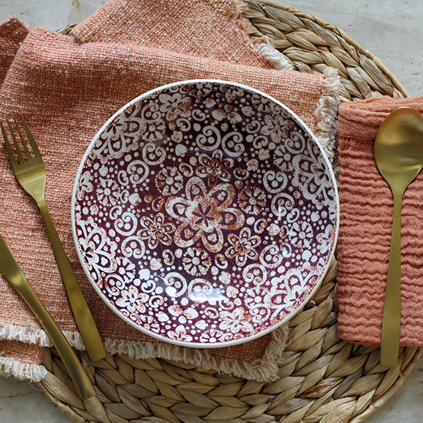 ASSIETTE CREUSE FOLLY 20.5CM EN GRÈS – Assiette – HygiRéa