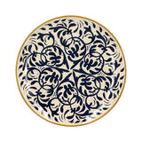 ASSIETTE PLATE HÉRACLÉE 27CM EN GRÈS DÉCOR BLEU – Assiette – HygiRéa