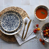 ASSIETTE DESSERT
HÉRACLÉE 19CM EN GRÈS
DÉCOR BLEU