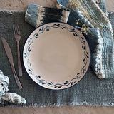 ASSIETTE PLATE AZUR
26CM EN GRÈS BLEU ET
BLANC