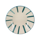 ASSIETTE CREUSE AZUR 20.5CM EN GRÈS BLEU ET BLANC – Assiette – HygiRéa