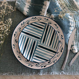 ASSIETTE À DESSERT AZUR 19CM EN GRÈS BLEU ET BLANC – Assiette – HygiRéa