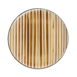 ASSIETTE PLATE HORIZON 26CM EN GRÈS BEIGE ET MARRON – Assiette – HygiRéa