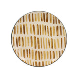 ASSIETTE À DESSERT HORIZON 19CM EN GRÈS BEIGE ET MARRON – Assiette – HygiRéa