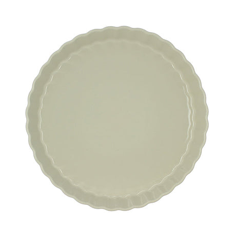 TOURTIÈRE OCTAVE DIAMÈTRE 29CM EN GRÈS BEIGE – Cuisson au four – HygiRéa