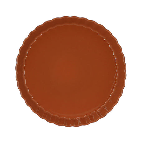 TOURTIÈRE OCTAVE DIAMÈTRE 29CM EN GRÈS TERRACOTTA – Cuisson au four – HygiRéa