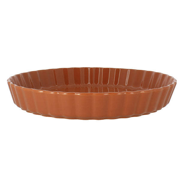 TOURTIÈRE OCTAVE DIAMÈTRE 29CM EN GRÈS TERRACOTTA – Cuisson au four – HygiRéa