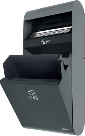 Cendrier mural avec corbeille - 3L/14L – Cendrier Mural et Collecteur – HygiRéa
