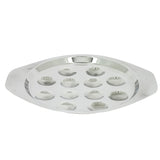 LOT DE 6 PLATS À ESCARGOTS 12 TROUS EN INOX – Cuisson au four – HygiRéa