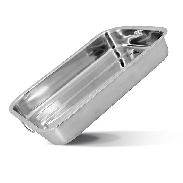 PLAT À FOUR RECTANGLE HARRY 40X28 CM EN INOX AVEC POIGNÉES – Cuisson au four – HygiRéa