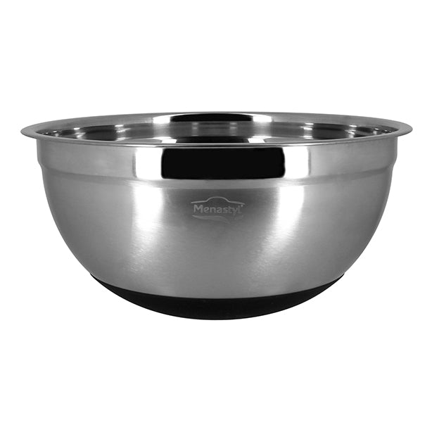BOL À MÉLANGER EN ACIER INOXYDABLE 25CM 3.7L ANTI DÉRAPANT – Préparation culinaire – HygiRéa