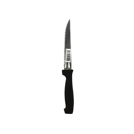COUTEAU STEAK MANCHE NOIR – Ustensile de découpe – HygiRéa