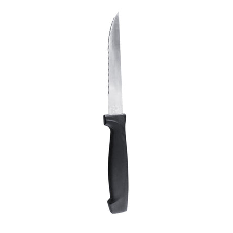 COUTEAU STEAK MANCHE NOIR – Ustensile de découpe – HygiRéa