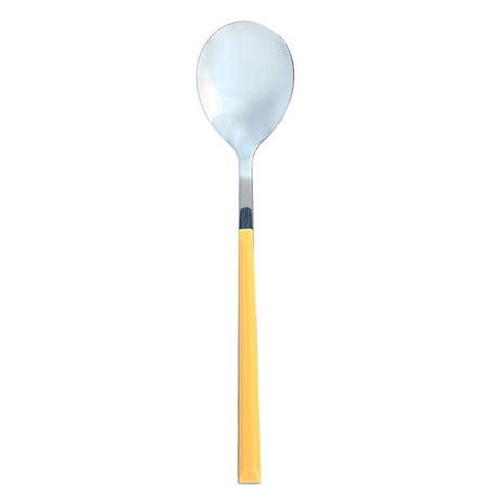 CUILLÈRE DE TABLE COLORAMA 21.5CM EN ACIER INOXYDABLE SAFRAN – Couvert – HygiRéa