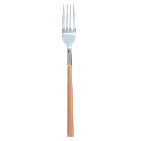 FOURCHETTE DE TABLE COLORAMA 21CM EN ACIER INOXYDABLE NOISETTE – Couvert – HygiRéa