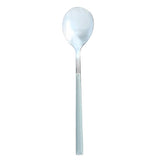 CUILLÈRE DE TABLE COLORAMA 21.5CM EN ACIER INOXYDABLE GRIS – Couvert – HygiRéa