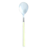 CUILLÈRE DE TABLE COLORAMA 21.5CM EN ACIER INOXYDABLE CRÈME – Couvert – HygiRéa