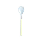 CUILLÈRE À CAFÉ COLORAMA 16.5CM EN ACIER INOXYDABLE CRÈME – Couvert – HygiRéa