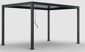 Pergola Evora 4 x 3 m aluminium graphite – Tonnelles et Pergolas – HygiRéa